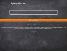 Tablet Screenshot of lighting-ideas.net